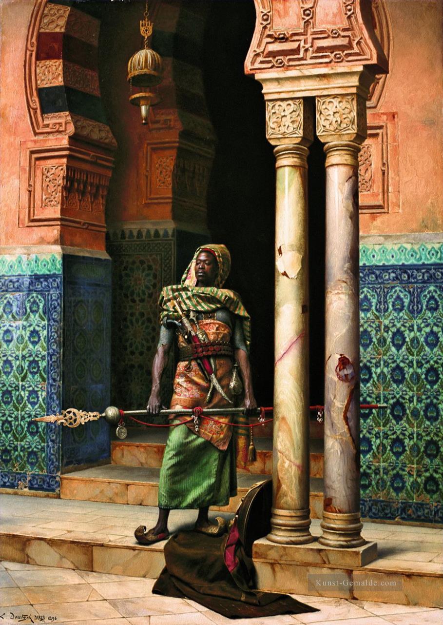 The Nubian Guard Ludwig Deutsch Orientalism Araber Ölgemälde